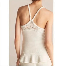 Load image into Gallery viewer, REBECCA TAYLOR Crochet Halter NWT Top Womens XL White Ivory Halter Extra Large