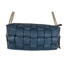 Load image into Gallery viewer, Salvatore Fiore Italy Leather Chain Blue Crossbody Bag