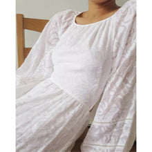 Load image into Gallery viewer, Tanya Taylor Bekah Ivory Maxi Dress Cross Tie Back 8