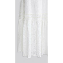Load image into Gallery viewer, Tanya Taylor Bekah Ivory Maxi Dress Cross Tie Back 8