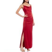Load image into Gallery viewer, Laundry by Shelli Segal Red Jewel Strap Satin Gown 12