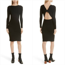 Load image into Gallery viewer, Helmut Lang Open Back Rib Black Dress Large