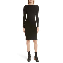 Load image into Gallery viewer, Helmut Lang Open Back Rib Black Dress Large