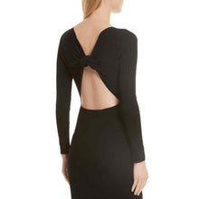 Load image into Gallery viewer, Helmut Lang Open Back Rib Black Dress Large