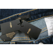 Load image into Gallery viewer, Maje Dark Wash Jeans 5 Pocket Pocket Logo Pants 36 4
