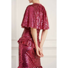 Load image into Gallery viewer, Needle & Thread Scarlett Sequin Cape Medium / Large