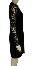 Load image into Gallery viewer, Elie Tahari Blakely Black Velvet Dress 4