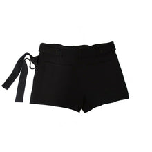 Load image into Gallery viewer, Helmut Lang Black Sash Tie Shorts 0