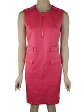 Load image into Gallery viewer, Tory Burch Courtney Dress Pink Poppy Red Medium