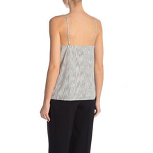 Load image into Gallery viewer, THEORY NWT Top Womens Medium Nade Subtle Stripe Cotton Grey Tank Blouse New

