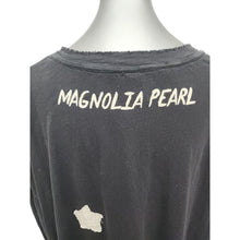 Load image into Gallery viewer, MAGNOLIA PEARL Oversized Tunic Top Shirt Black Moon Stars Applique Boho OS
