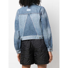 Load image into Gallery viewer, GANNI Denim Jacket NWT 6 Two Tone Blue Button Jean New 38
