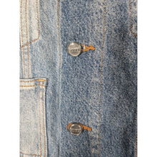 Load image into Gallery viewer, GANNI Denim Jacket NWT 6 Two Tone Blue Button Jean New 38
