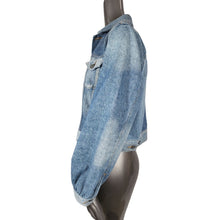 Load image into Gallery viewer, GANNI Denim Jacket NWT 6 Two Tone Blue Button Jean New 38
