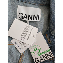 Load image into Gallery viewer, GANNI Denim Jacket NWT 6 Two Tone Blue Button Jean New 38
