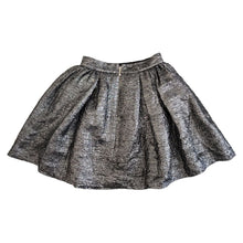 Load image into Gallery viewer, KATE SPADE Silver Skirt 00 Metallic Full Mini Short Party
