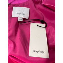 Load image into Gallery viewer, CINQ A SEPT NWT Asymmetrical Pink Dress Womens 6 Ruched Satin Natalia Wedding
