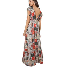 Load image into Gallery viewer, AGUA BENDITA NWT Maxi Dress Coverup Medium Emilia Long Ruffle Cover Beach New
