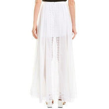 Load image into Gallery viewer, Charo Ruiz NWT White Long Skirt Vega Lace Panel Maxi New Medium
