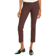 Load image into Gallery viewer, Vince Stitch Front Seam Pant in Black Plum XXS
