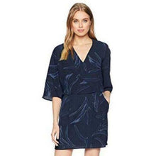 Load image into Gallery viewer, Halston Heritage Navy Blue Floral Dress 0
