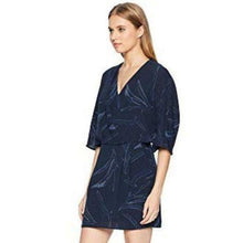 Load image into Gallery viewer, Halston Heritage Navy Blue Floral Dress 0
