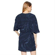 Load image into Gallery viewer, Halston Heritage Navy Blue Floral Dress 0
