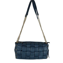 Load image into Gallery viewer, Salvatore Fiore Italy Leather Chain Blue Crossbody Bag
