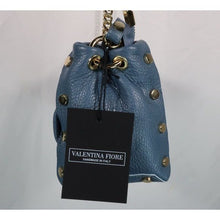 Load image into Gallery viewer, Salvatore Fiore Italy Leather Chain Blue Crossbody Bag
