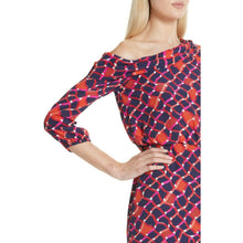 Load image into Gallery viewer, NWT Saloni Lexie Off Shoulder Silk Dress 2 Asymmetric

