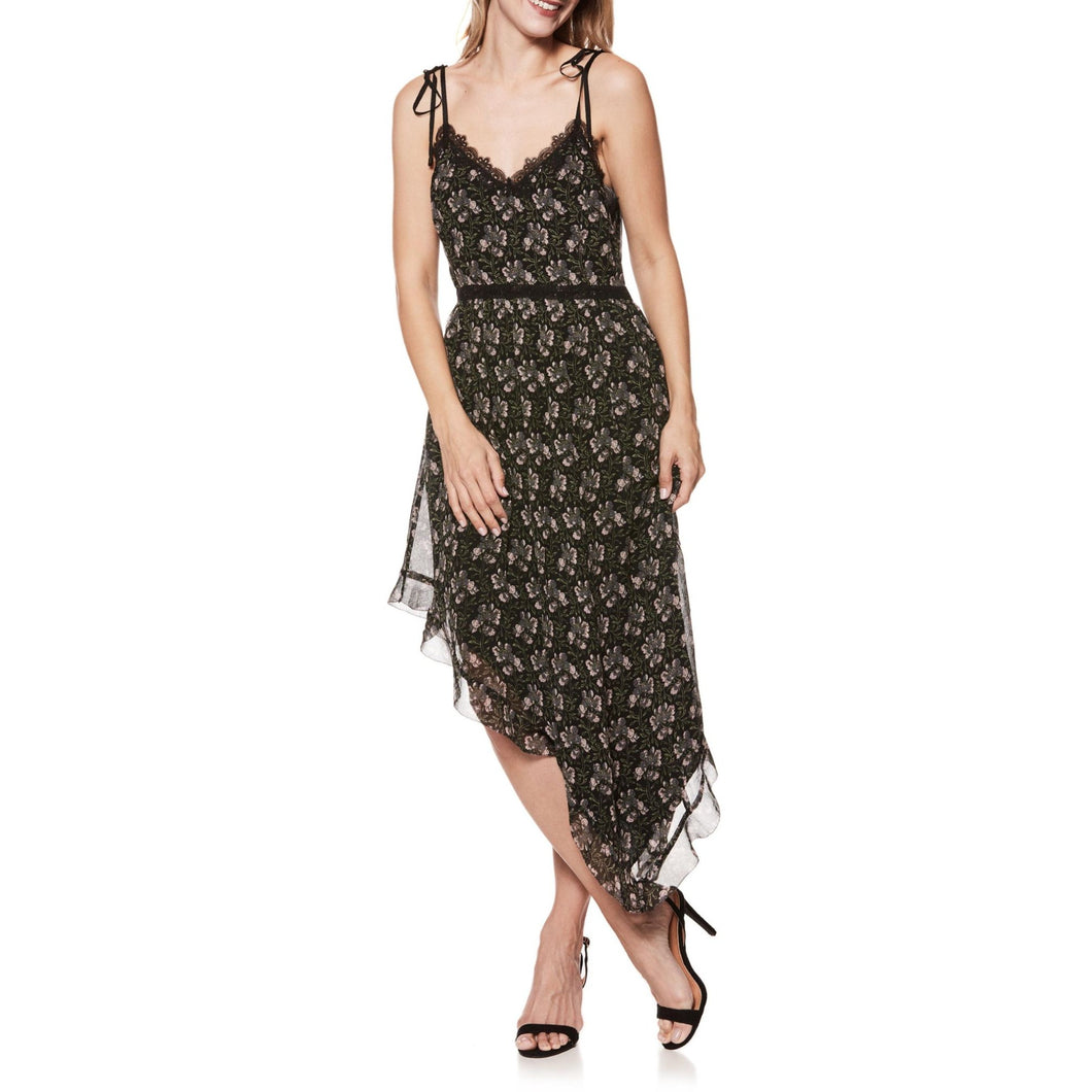 Paige Maxima Floral Silk Dress XS