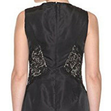 Load image into Gallery viewer, Magaschoni Collection Black Silk Lace Insert Dress 10
