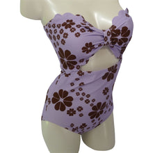 Load image into Gallery viewer, Kate Spade Strapless Purple One Piece Swimsuit Large
