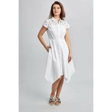 Load image into Gallery viewer, Elie Tahari Jane White Eyelet Dress 2
