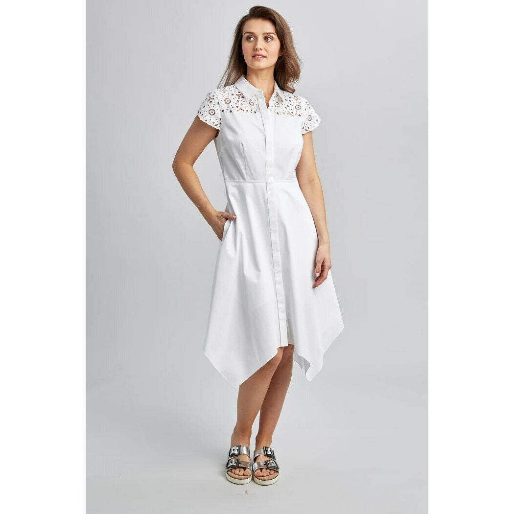Elie Tahari Jane White Eyelet Dress 2