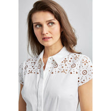 Load image into Gallery viewer, Elie Tahari Jane White Eyelet Dress 2
