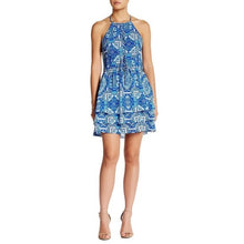 Load image into Gallery viewer, Parker Dax Dress Blue Tiered Ruffle Large
