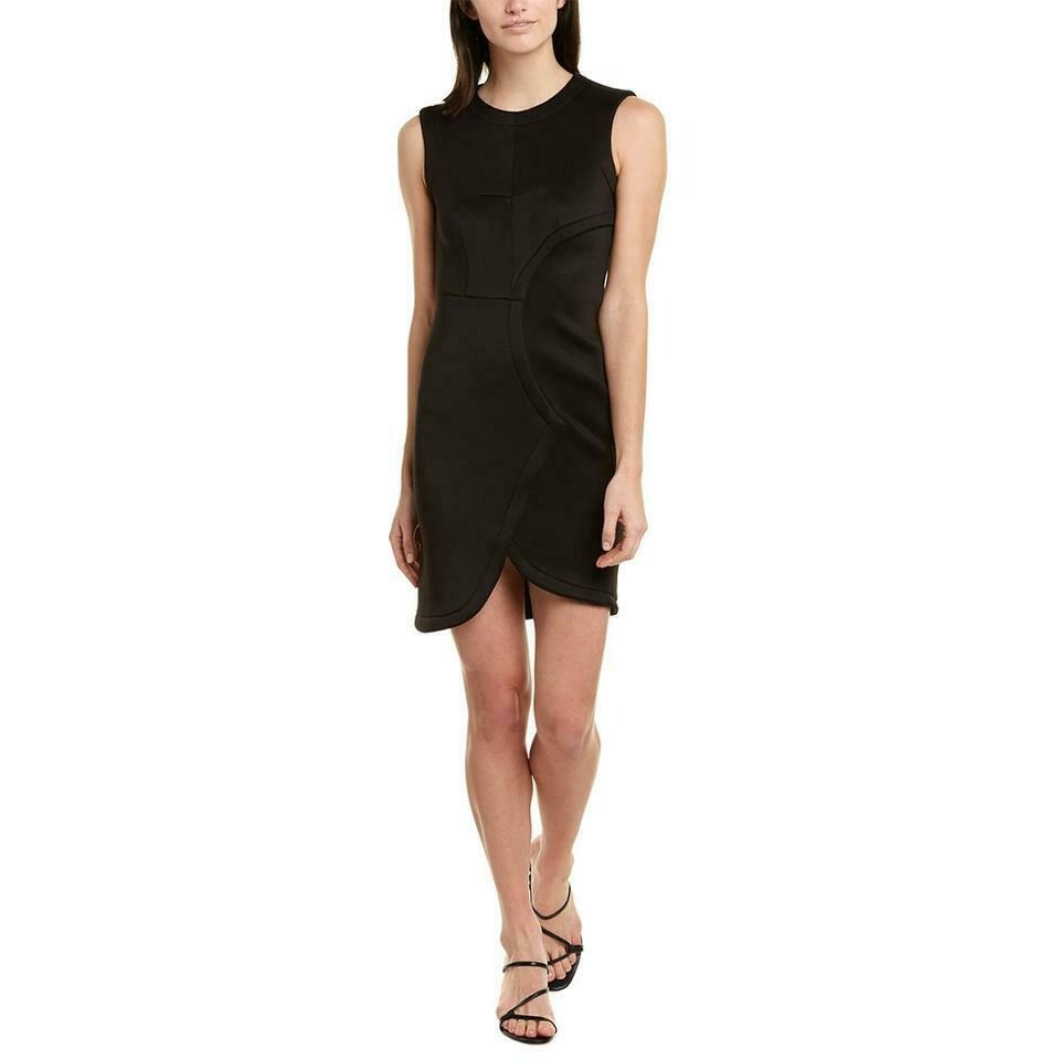 Yigal Azrouel Scuba Black Dress LBD 4