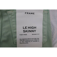 Load image into Gallery viewer, Frame Le High Green Aloe Jeans 24
