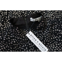 Load image into Gallery viewer, Alice + Olivia Inka Black Silver Glitter Dress 0
