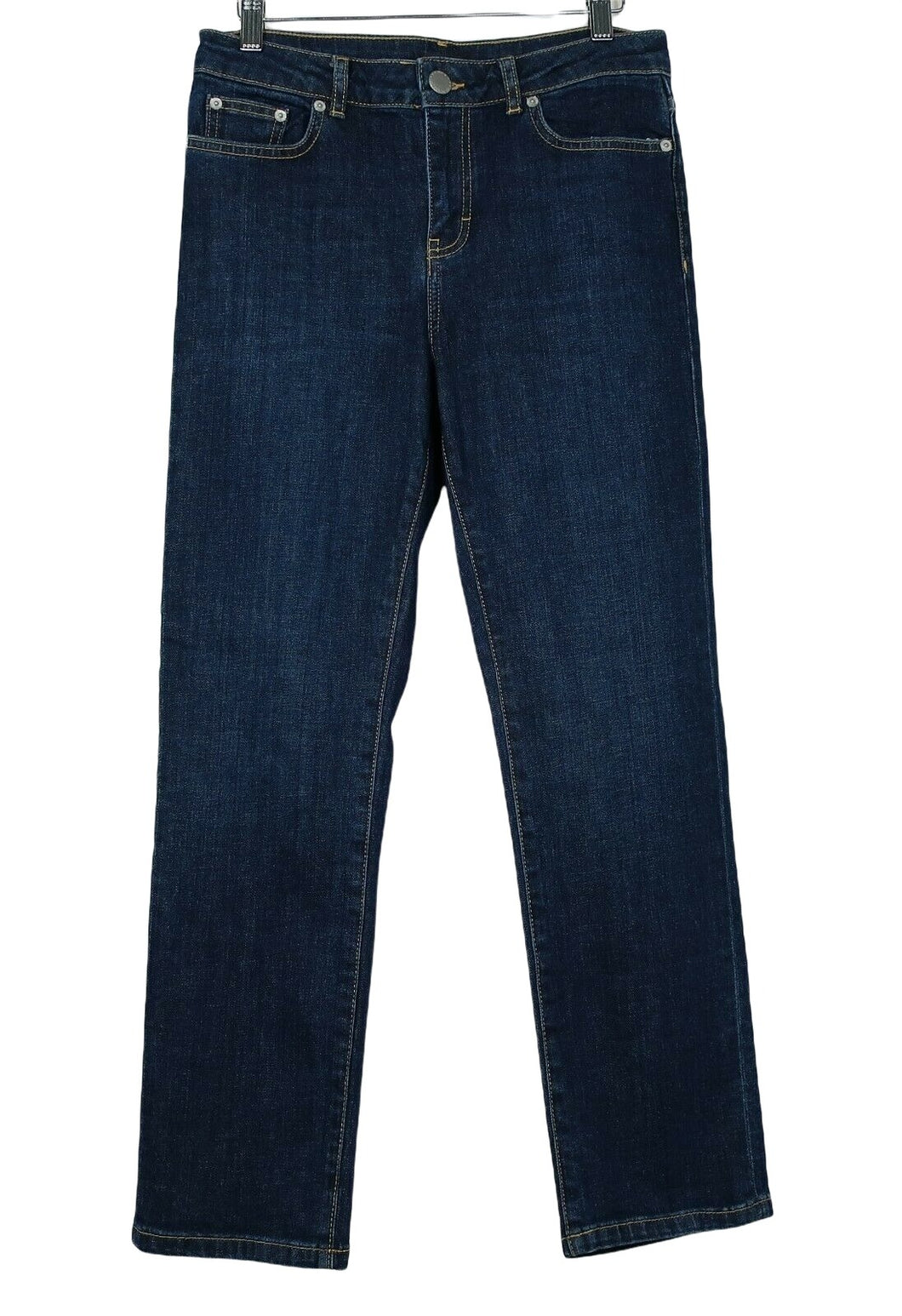Maje Dark Wash Jeans 5 Pocket Pocket Logo Pants 36 4