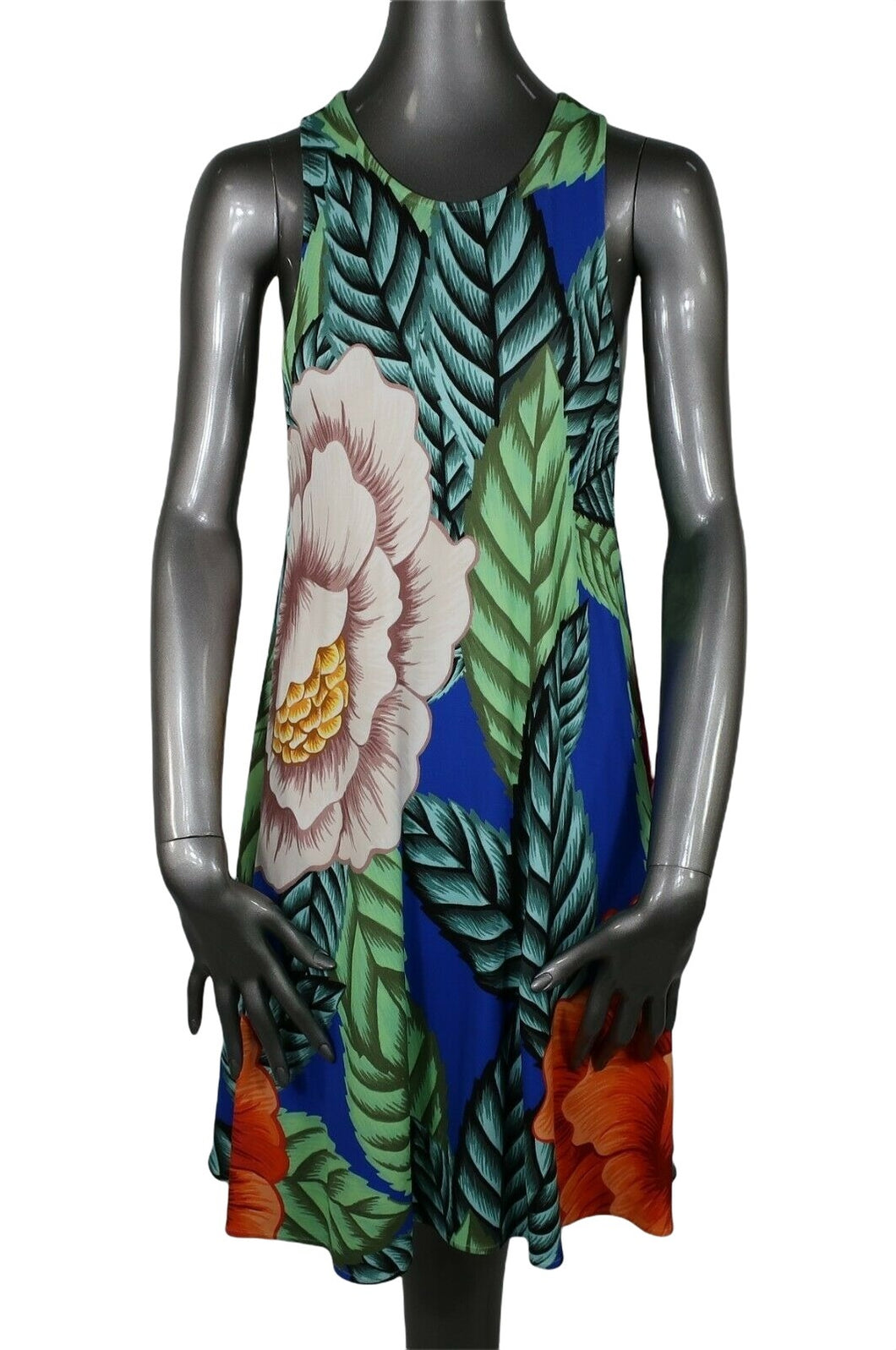 Mara Hoffman Floral Dress Keyhole Back Extra Small XS