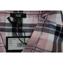 Load image into Gallery viewer, Paige Pink Plaid Button Shirt Top Small
