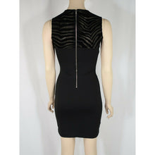 Load image into Gallery viewer, Torn By Ronny Kobo Black Plunge Dress Semi Sheer Small

