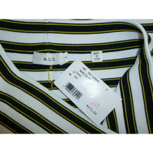 Load image into Gallery viewer, A.L.C. Marilyn Stripe Skirt Yellow Black Pencil ALC Small

