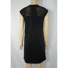 Load image into Gallery viewer, Lafayette 148 Laser Cut Black Shift Dress P
