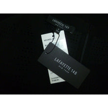 Load image into Gallery viewer, Lafayette 148 Laser Cut Black Shift Dress P
