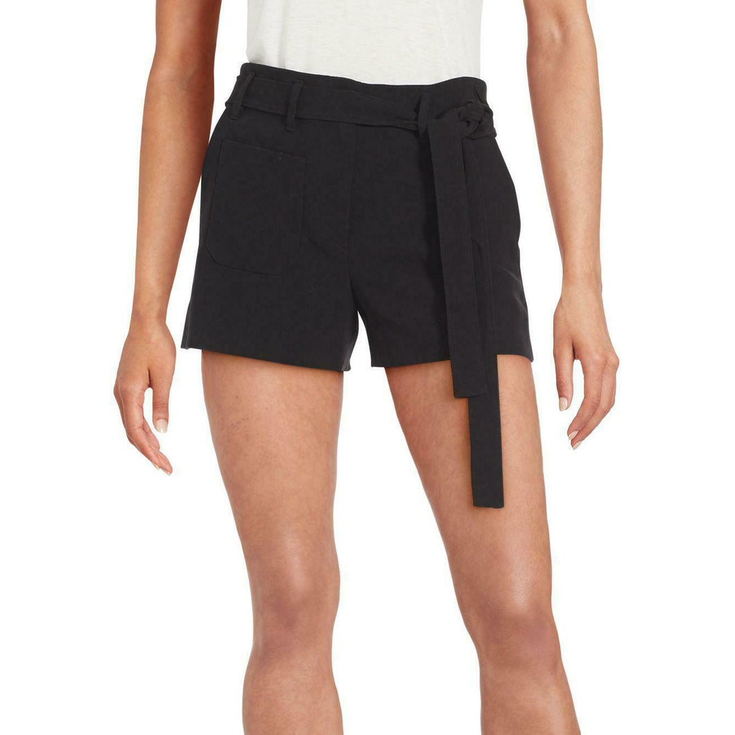 Helmut Lang Black Sash Tie Shorts 0